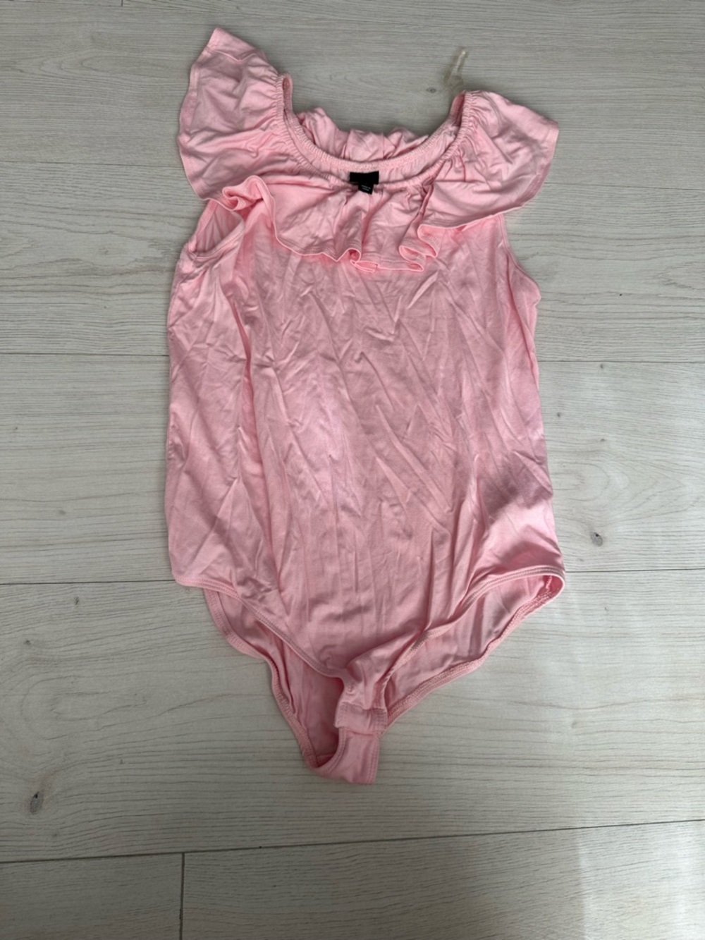 NWOT Art Class bodysuit- ruffled pink